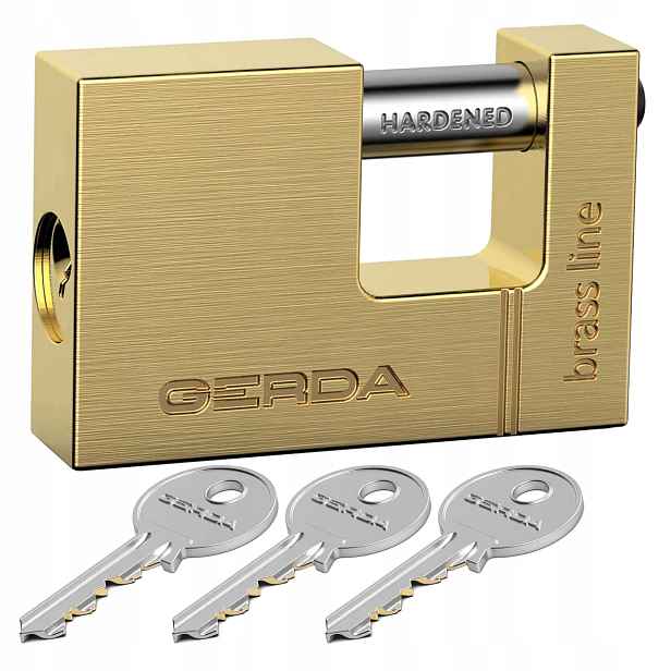zámek Gerda Brass Line Kmt T7510A mosazný trnový