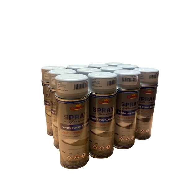 Barva 12 ks Lak Emalia sprej proti korozi 400 ml Šedý