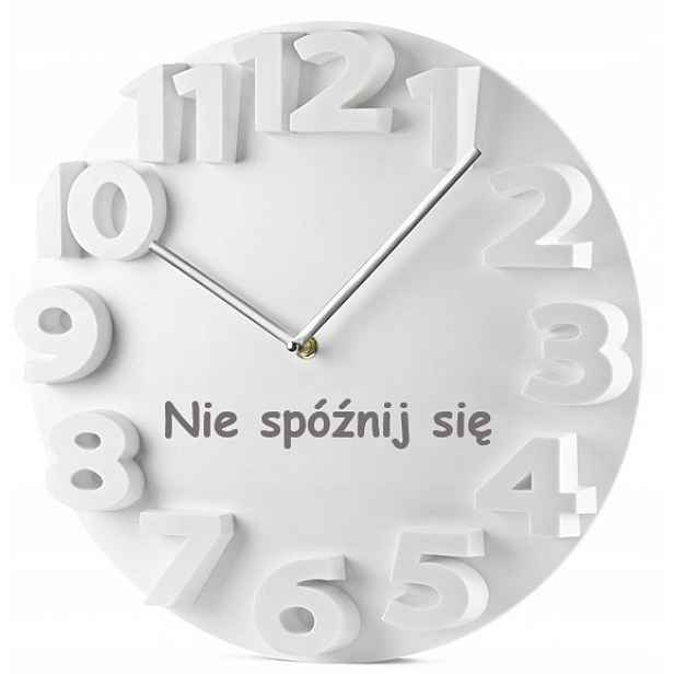 Nástěnné hodiny s vaším nápisem, logem firmy jako dárek, Velký banner