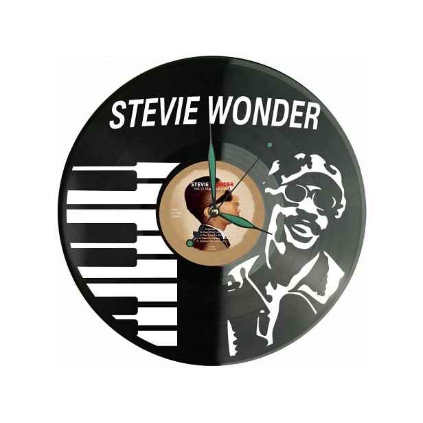 Stevie Dárek Wonder Vinyl Nástěnné hodiny Vinylová deska Unikátní