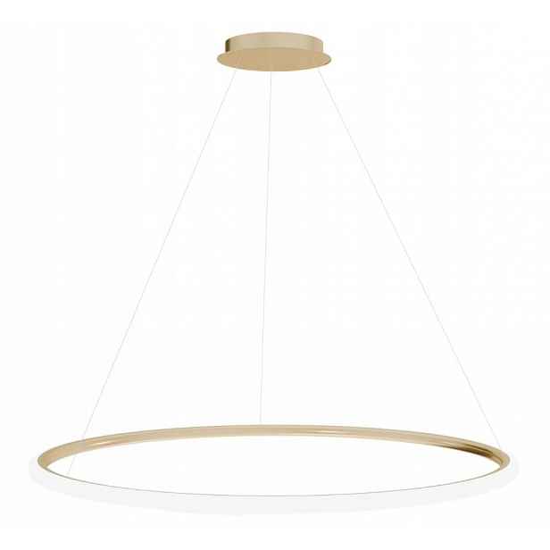 Stropní Svítidlo Zlatý Kulatý Led 60 cm Typ Ring Minimalistický Nízký Nad Stůl