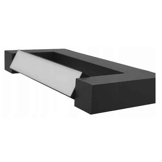 Led lampa nad Zrcadlo Pohyblivá 12W 60 cm Černá Pohyblivá Barva 4200K Neutrální