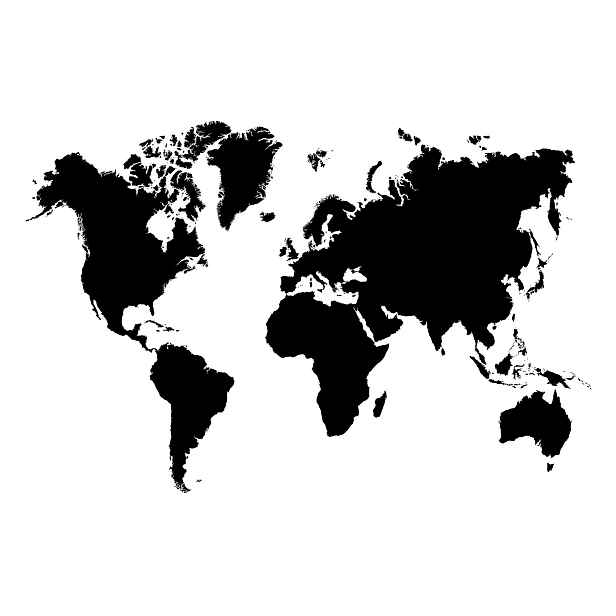 Fototapeta Mapa světa minimalismus cestování kontinenty vinylová 312x219 lepidlo