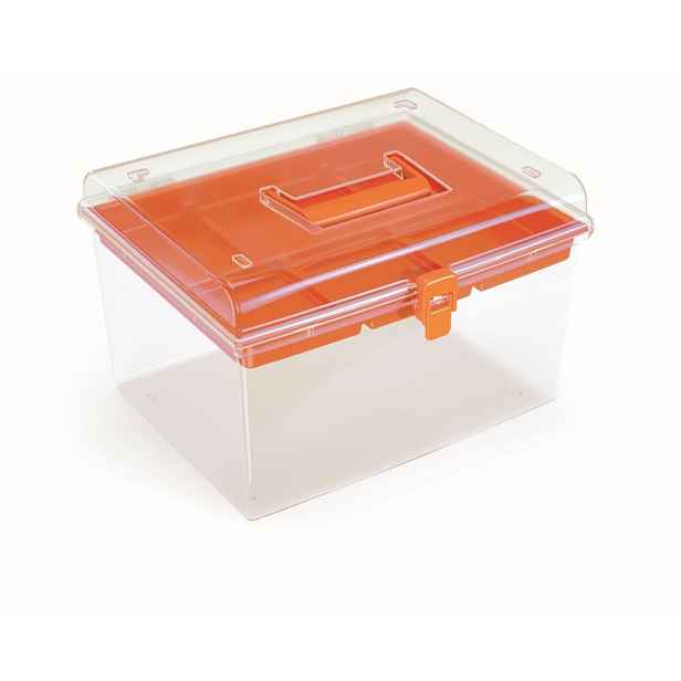 Prosperplast Organizér GEORG 29,2 x 25 x 18,5 cm oranžový
