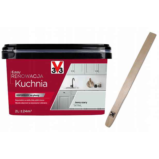 V33 Easy Renovace Kuchyně Světle šedá Satén 2L