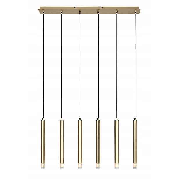 Závěsná lampa Rabalux Ramira zlatá 6xG9 moderní do obývacího pokoje