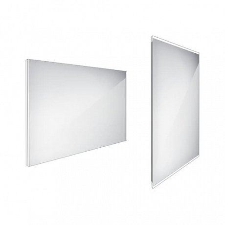 Zrcadlo bez vypínače Nimco 70x100 cm hliník ZP 9004