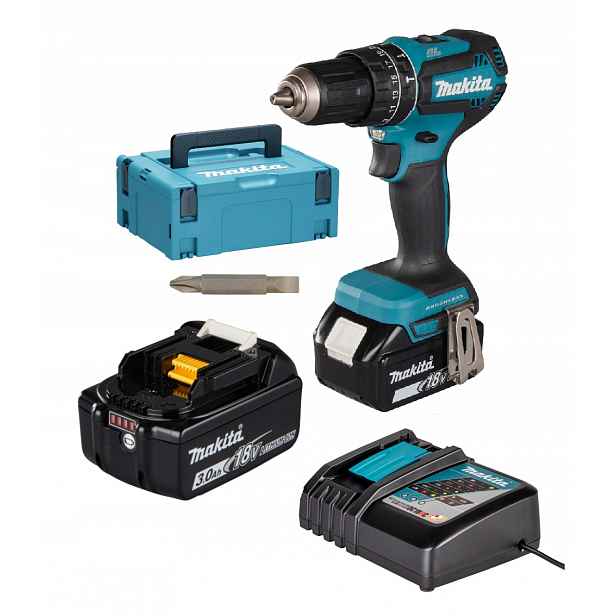 Makita DHP485RFJ Aku Vrtačka Příklepový Aku 18V 50Nm 0 – 1900 ot/min