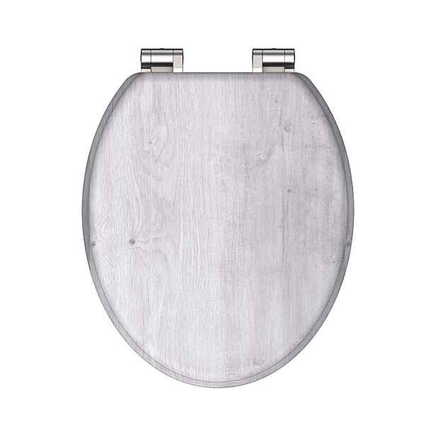 Schütte WC sedátko Light  Wood - světle šedé dřevo;  MDF sedátko soft close (SCHÜTTE LIGHT WOOD)