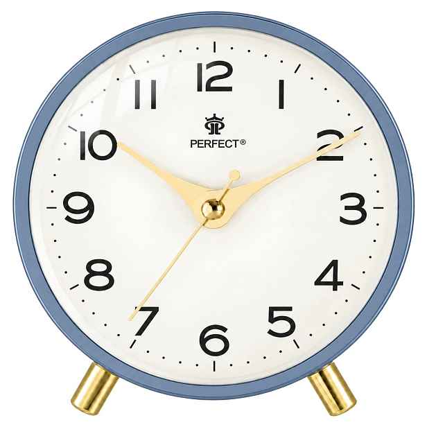 Křemenný budík Perfect Bb 11007 Modrý