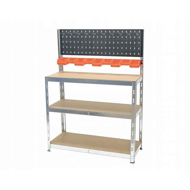 Matabro MB-SH07, Policový regál s pracovní plochou 3 police 1000x400x1360mm