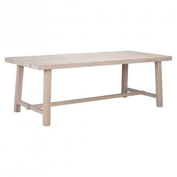Matně lakovaný dubový jídelní stůl Rowico Brooklyn, délka 220 cm