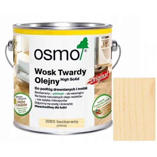 Osmo 3065 2,5L Tvrdý Vosk Polomatný Wawa