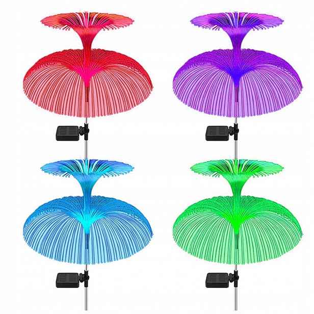 Solární Lampy Na Zahradu 4 kusy Solární lampa na zahradu Medúza Set