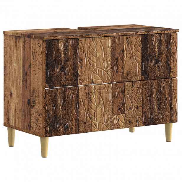 vidaXL Skříňka pod umyvadlo DELFT Staré dřevo 82 x 41 x 59 cm