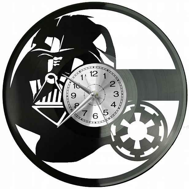 Star Wars Dárek Originální dekorace do domu Hodiny z vinylové desky