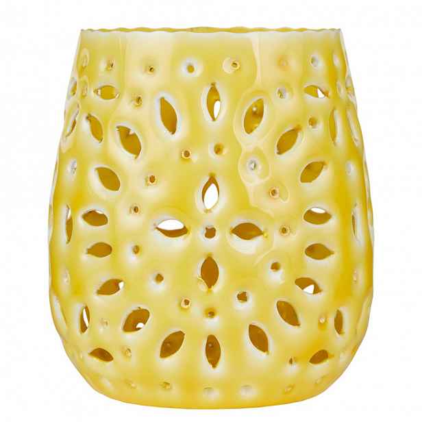 Butlers BLUE MAROCCO Lucerna 11 cm - žlutá
