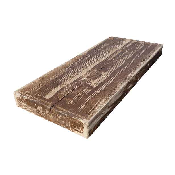 Dlažba betonová Presbeton BARK 10 reliéfní prkno béžová/hnědá 250×595×50 mm