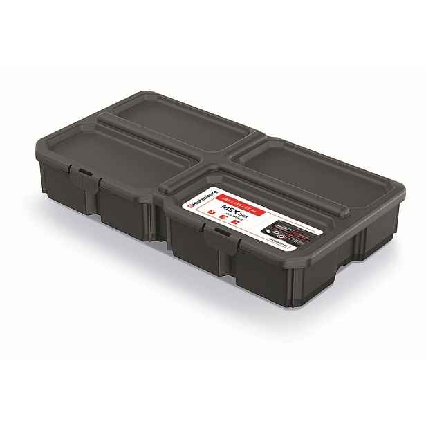 Prosperplast Organizér MESX BOX 28,5x15,8x5,7 cm černý