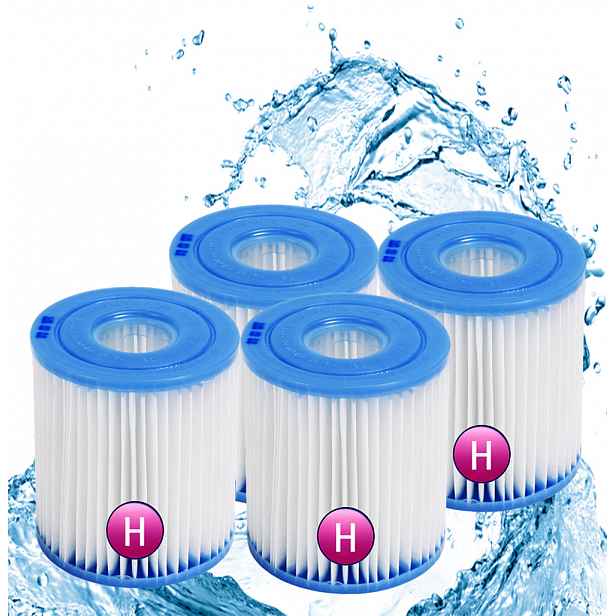 4x Filtr Do Bazénu Čerpadla Intex Filtrační Vložka 29007 Typ H