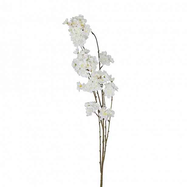 Butlers FLORISTA Větvička kvetoucí broskvoň 116 cm - bílá