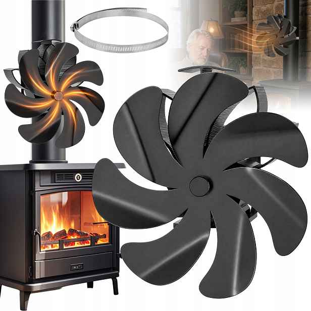 Krbový Ventilátor 7-LOPATKOVÝ Termoelektrický Rozvaděč Tepla