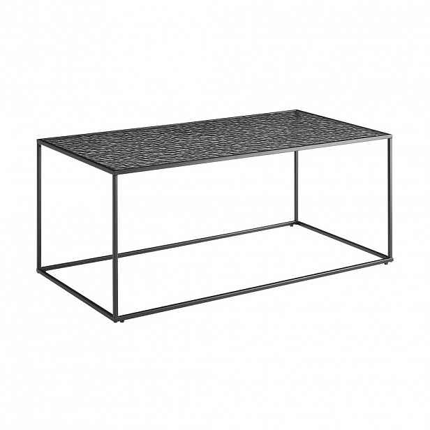 Livetastic KONFERENČNÍ STOLEK, černá, kov, sklo, 110/55/45 cm