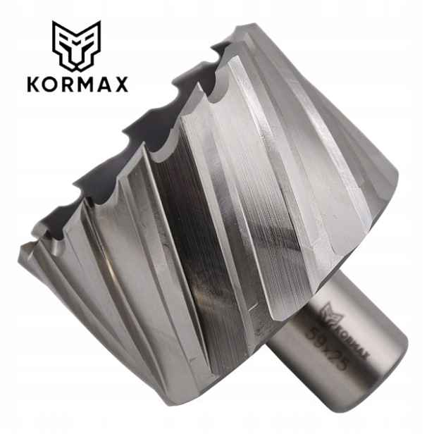 Trepanační fréza M2AL 58 mm x 25 mm vrták 58 x 25 Weldon Kormax
