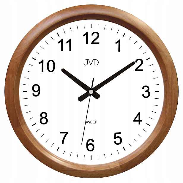 Čitelné Dřevěné Tiché Nástěnné Hodiny 34 cm NS801