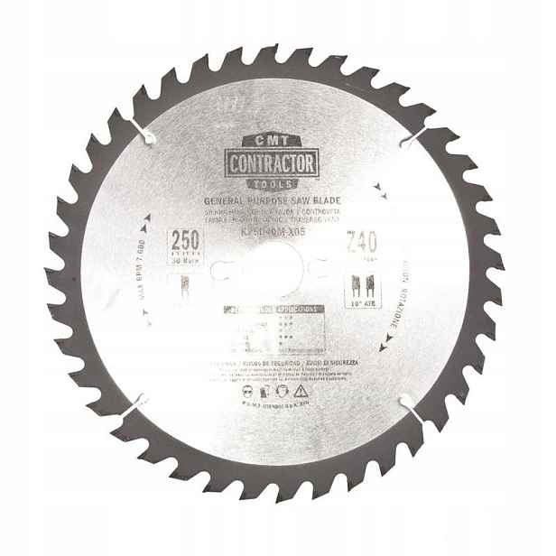 Cmt konstrukční kotoučová pila 250X2.6/1.8X30 40z K25040M-X05