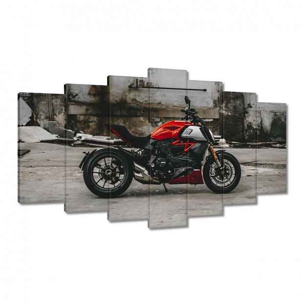 Obrazy 140x80 Červené Ducati Motocykl