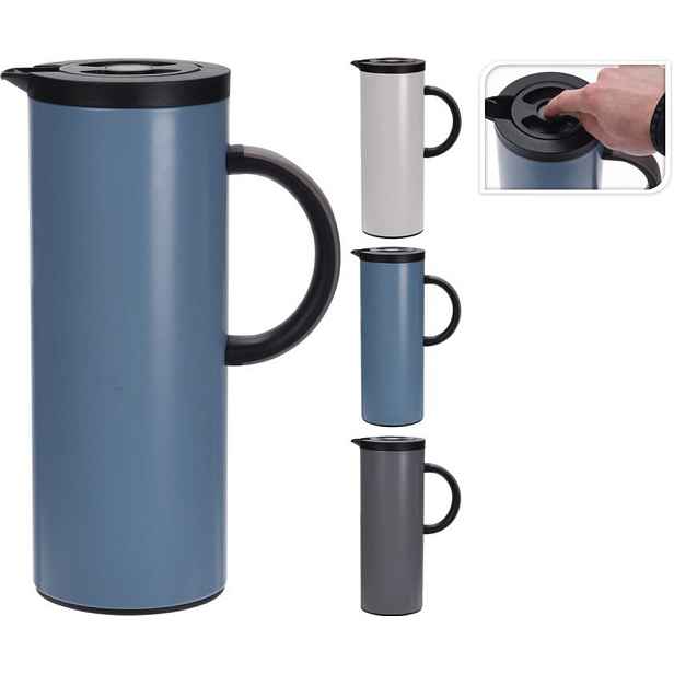 termokonvice 1,0l 3 barvy, s klapkou, VÁLEC
