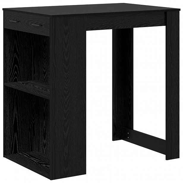 vidaXL Barový stůl 102 x 70 x 103,5 cm Kompozitní dřevo Černý dub