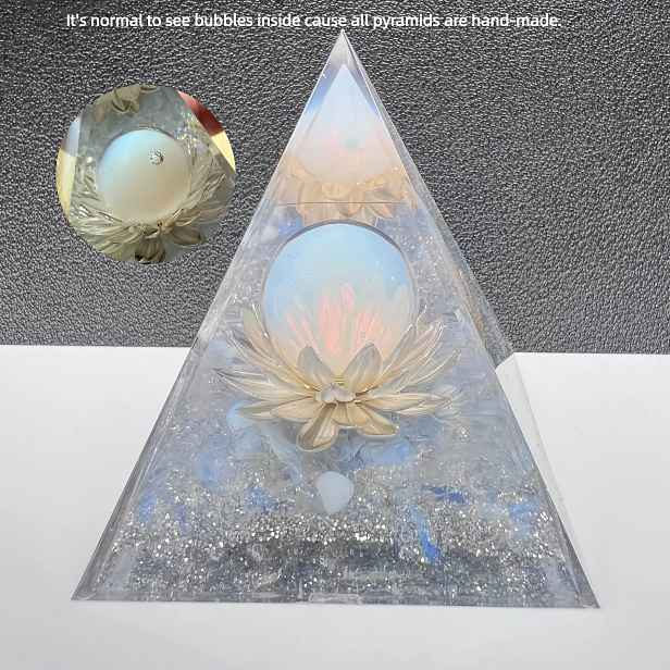 TEMU Opal & Crystal Geode - Přírodní Kámen, Sjícící Modré A Fialové Tóny, Ideální Pro Domácí Dekoraci Dárky, Domácí Dekorace | Vibrantní Křišťálový