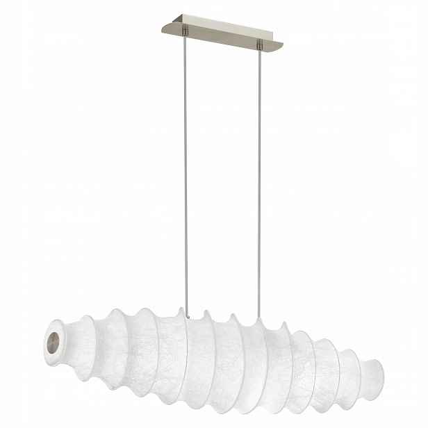 Tonnara 91941 Závěsná lampa 2 x E27 nikl mat, bílá