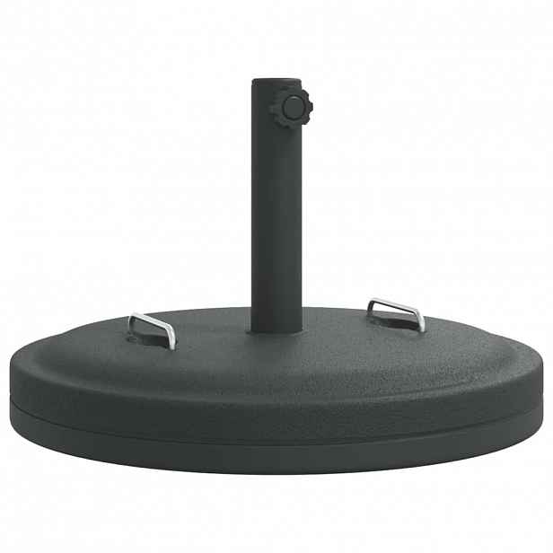 vidaXL Stojan na slunečník s úchyty pro tyč Ø 38 / 48 mm 25 kg kruhový