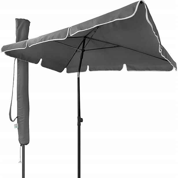Vounot Zlomený Zahradní Slunečník 200 x 125 CM Šedý