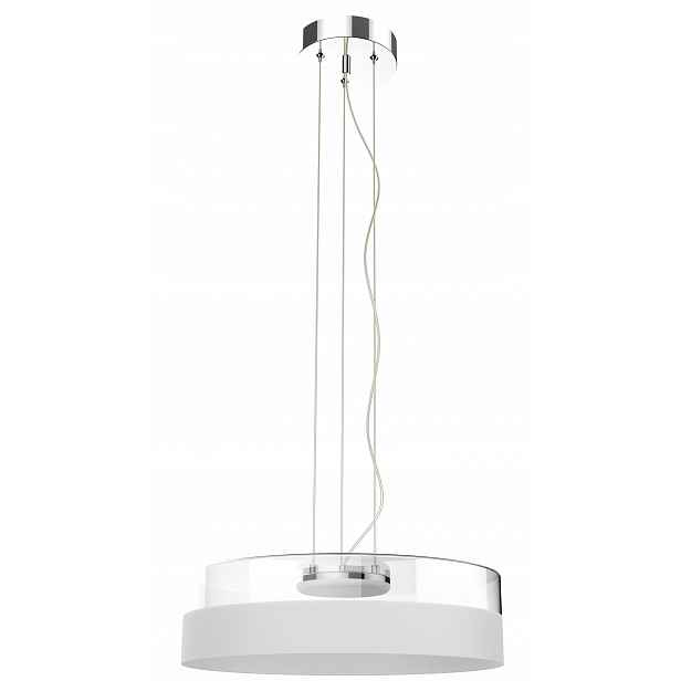 Závěsná Lampa Skleněná Nad Stůl Lustr Bílá Led
