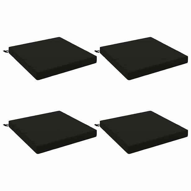 vidaXL Polstry ve 4 kusech SOEST 4 ks 100% polyester Černá