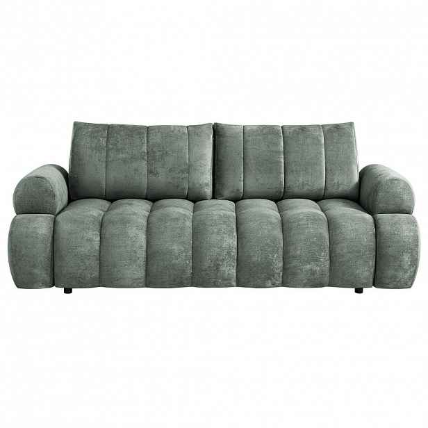 Beautysofa ROZKLÁDACÍ POHOVKA Mavi, 3místná s funkcí spaní, ložná plocha 195x145 cm, zelená
