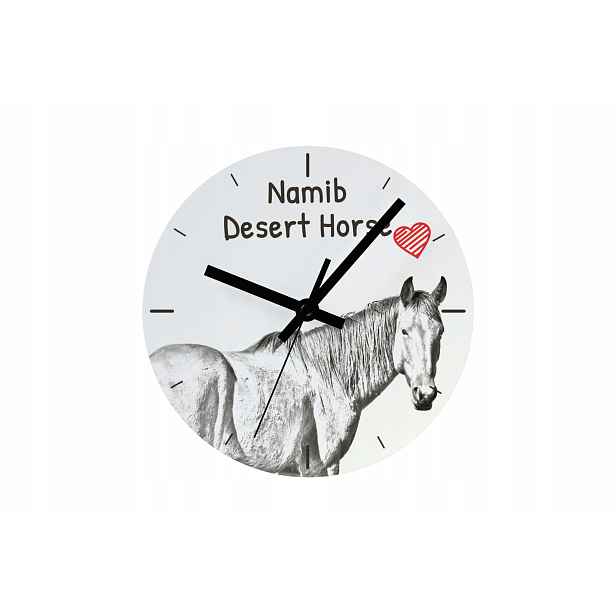 Pouštní kůň Namib hodiny s koněm závěsné a stojící, personalizace