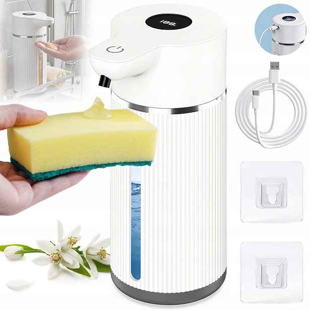 Velký Bezdotykový Automatický Dávkovač Gelového Mýdla Usb Dispenser 420 ML
