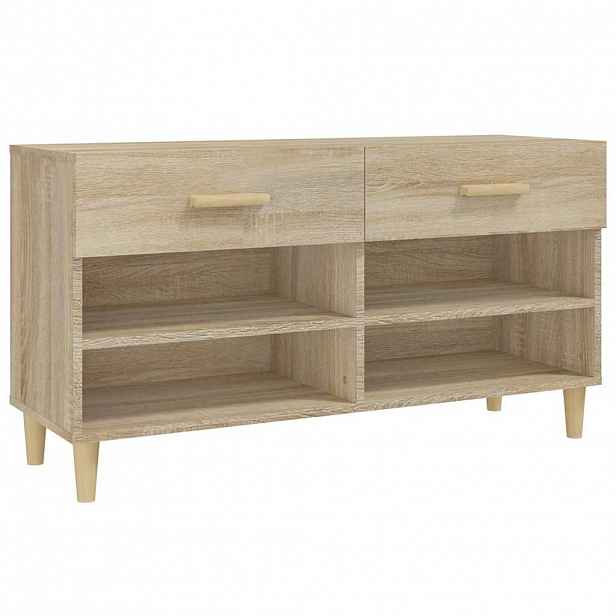 vidaXL Botník dub sonoma 102 x 35 x 55 cm kompozitní dřevo
