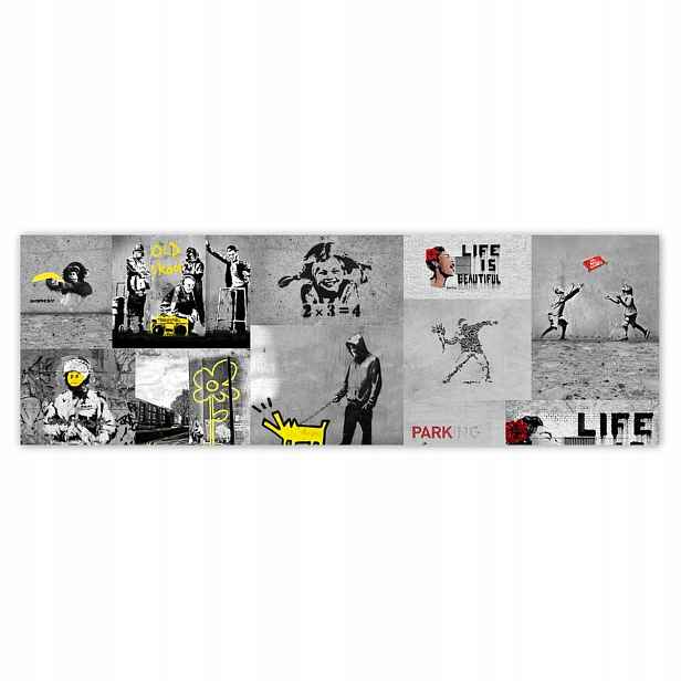 Plakáty 200x66 Banksy Megamiks Koláž