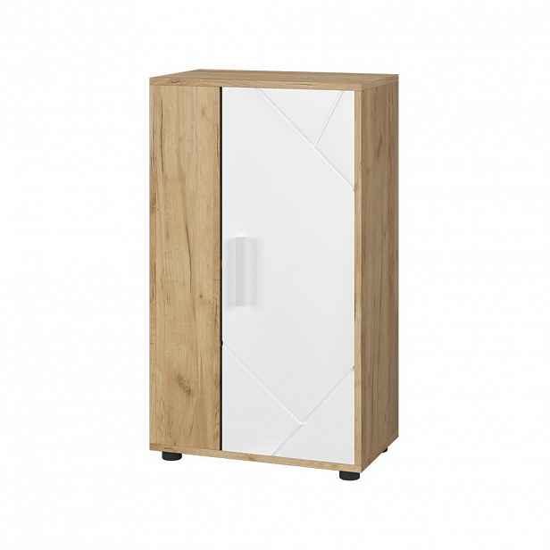 Vicco KOMODA Berno Zlatá síla dub/bílá 50.1 x 87.3 cm se 2 přihrádkami