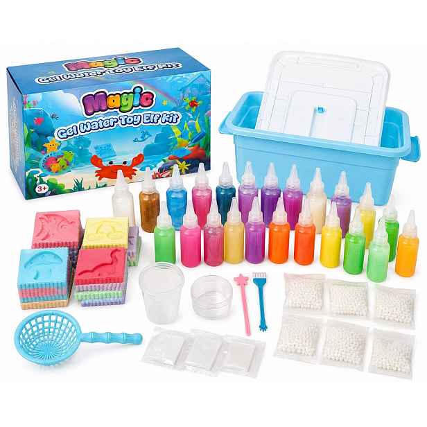 Magický největší Set XXL Vodní Zel 20 Barev 20x forma na vodu Elf Diy