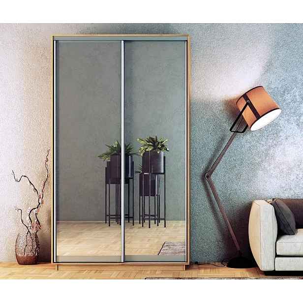 Casarredo Šatní skříň STANDARD 150 sonoma/zrcadlo