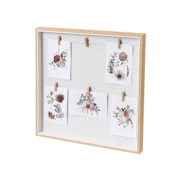 Rámeček na zeď v přírodní barvě 43x43 cm – Casa Selección