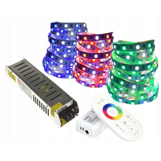 Sada Led pásek 5050 Rgbw bílá barva dálkové ovládání 15 m