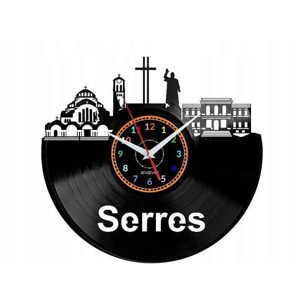 Serres Dárek Originální dekorace do domu Hodiny z vinylové desky